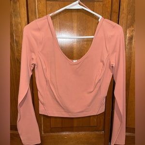 Lululemon pink savanna align long sleeve.